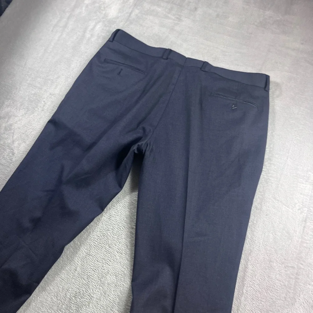 Brooks Brothers 1818 Classic Mens Navy Reda 1865 Italian Wool Dress Pants 38x30